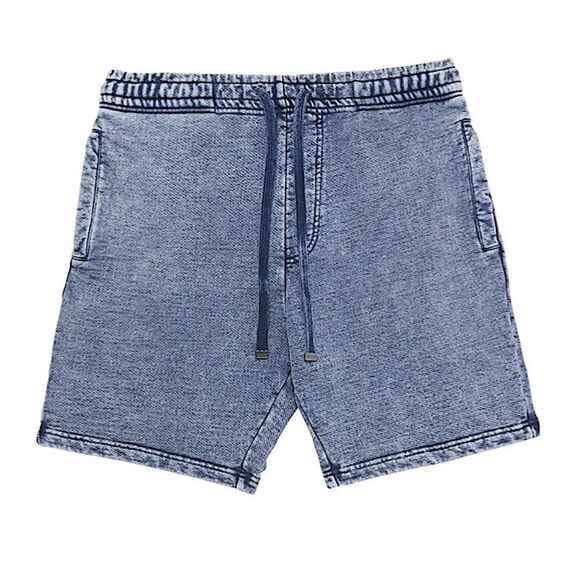 NEW Talentless Mens Shorts Acid Wash‎ in Blue Indigo Size Small - Picture 1 of 13